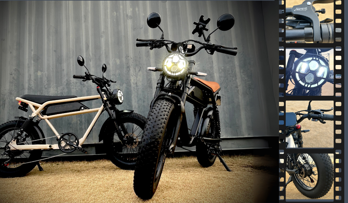 日本イープラスミライ電動アシスト自転車 ファットタイヤ 「RHINO 